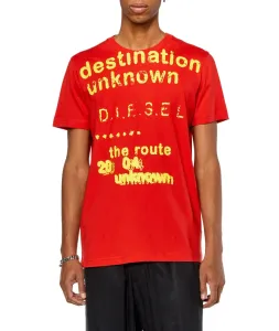 Tričko Diesel T-Diegor-K63 T-Shirt Červená M