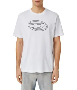 Tričko Diesel T-Just-Bigoval T-Shirt Biela Xl #8519184