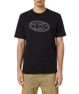 Tričko Diesel T-Just-Bigoval T-Shirt Čierna L #3763832