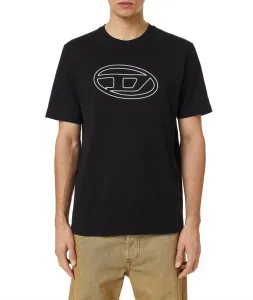 Tričko Diesel T-Just-Bigoval T-Shirt Čierna Xs