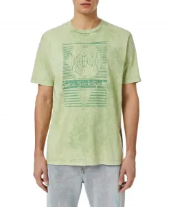 Tričko Diesel T-Just-C7 T-Shirt Zelená Xl