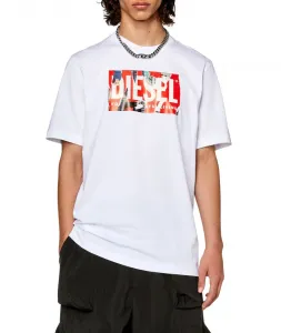 Tričko Diesel T-Just-L13 T-Shirt Biela M