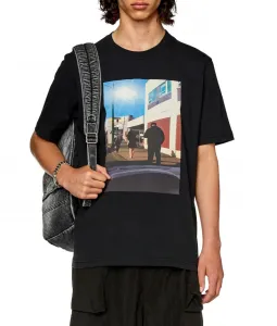 Tričko Diesel T-Just-L9 T-Shirt Čierna L