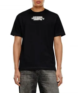 Tričko Diesel T-Just-Slits-N6 T-Shirt Čierna Xxxl