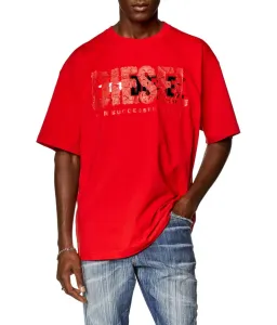 Tričko Diesel T-Nabel-M1 T-Shirt Červená M