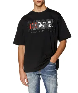 Tričko Diesel T-Nabel-M1 T-Shirt Čierna L