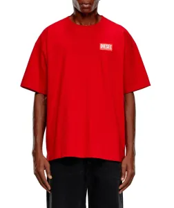 Tričko Diesel T-Nlabel-L1 T-Shirt Červená S