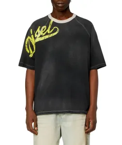 Tričko Diesel T-Roxt-Slits T-Shirt Čierna Xxxl