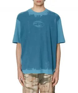Tričko Diesel T-Wash-E1 T-Shirt Modrá M