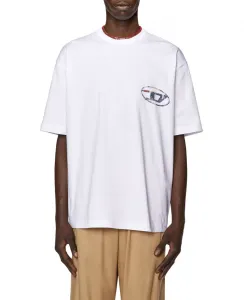 Tričko Diesel T-Wash-L6 T-Shirt Biela Xs