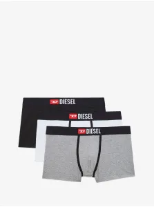 Boxerky pre mužov Diesel - sivá, biela, čierna #5574007