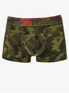 Zelené pánske maskáčové boxerky Diesel Damien #642018