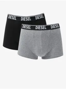 Set of two men's boxer shorts in grey and black Diesel - Men #9497407