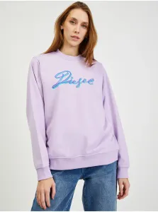 Light purple women's sweatshirt Diesel Felpa - Women #600149