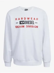 White Men's Diesel Sweatshirt - Men's
