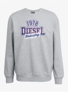 Men's Grey Diesel Sweatshirt - Men's #8203545