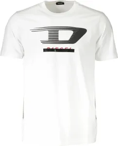 Diesel pánske tričko Farba: Biela, Veľkosť: 2XL #1510318