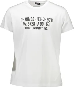 Diesel pánske tričko Farba: Biela, Veľkosť: XL #1511483