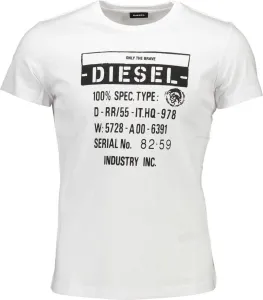 Diesel pánske tričko Farba: Biela, Veľkosť: XL #1511528
