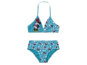 Dievčenské plavky (158/164, bikini, Minnie Mouse/tyrkysová)