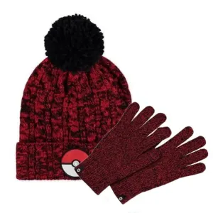 Difuzed Pokémon Poké Ball čiapky a rukavice - darčekový set