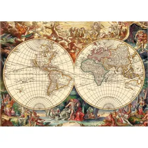 DINO - Historická Mapa 1000 Puzzle, Mix Produktov