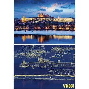 DINO - Pražský Hrad 1000 Neon Puzzle, Mix Produktov