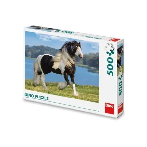DINO - Čierny a biely kôň 500 puzzle
