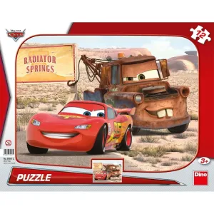 Dino Puzzle Cars doskové Blesk a Burák 12 dielikov