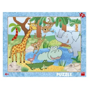 DINO - Zvieratká V Zoo 40 Doskové Puzzle