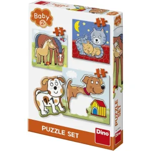 DINO - Zvieratká 3-5 Baby Puzzle Set, Mix Produktov