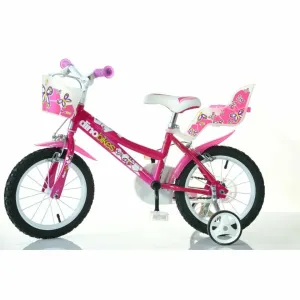 DINO BIKES - Detský bicykel 166R so sedačkou pre bábiku a košíkom - 16