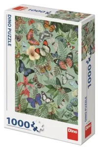Puzzle Motýlia lúka 1000 Dino