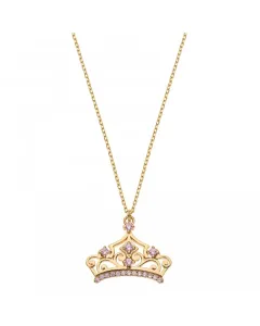 Disney Pôvabný pozlátený náhrdelník Princess NS00021YZPL-157.CS (retiazka, prívesok)