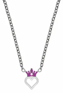 Disney Slušivý oceľový náhrdelník Princess N600626RWL-157.CS