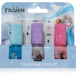 Disney Frozen Peel-off Nail Polish Set sada lakov na nechty pre deti Blue, White, Pink 3x5 ml