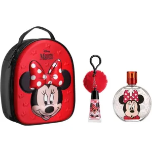 Disney Minnie Mouse darčeková kazeta toaletná voda 100 ml + lesk na pery s príveskom 7 ml + kozmetický batôžtek pre deti
