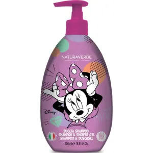 Disney Minnie Mouse Shampoo & Shower Gel šampón a sprchový gél 2 v 1 pre deti Sweet strawberry 500 ml