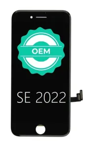 Černý LCD displej iPhone SE 2022 + dotyková deska OEM