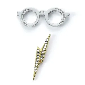 Distrineo Odznak Harry Potter - Okuliare a jazva