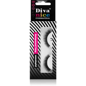 Diva & Nice Cosmetics Accessories nalepovacie mihalnice z prírodných vlasov No. 1 1 ks