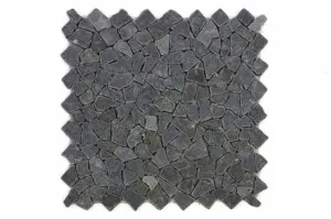 Divero Garth 616 Mozaika z andezitu - čierna / tmavo sivá 1 m2