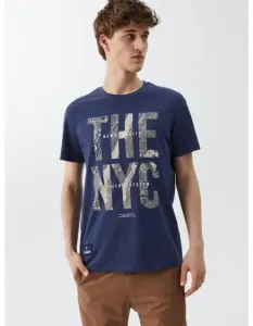 Pánske tričko s potlačou NY CITY 01 S1830 tmavomodrá