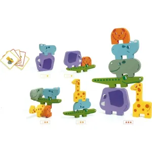 Djeco Puzzle kocky Zvieratká zo ZOO 6 dielikov