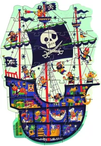 Obrovské puzzle - Pirátsky koráb | DJECO