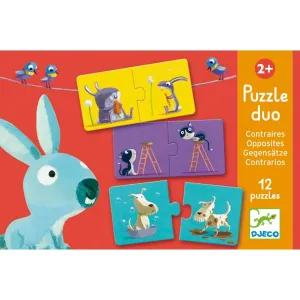 Djeco Puzzle duo Protiklady 24 dielikov