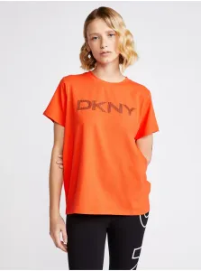 Tričká s krátkym rukávom pre ženy DKNY - oranžová #3153002