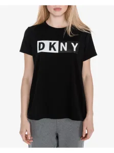 Tričká s krátkym rukávom pre ženy DKNY - čierna #3162827