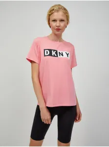 Tričko Dkny dámsky, ružová farba,