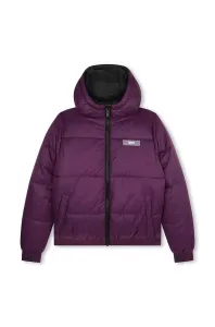 Detská obojstranná bunda Dkny fialová farba #8765362